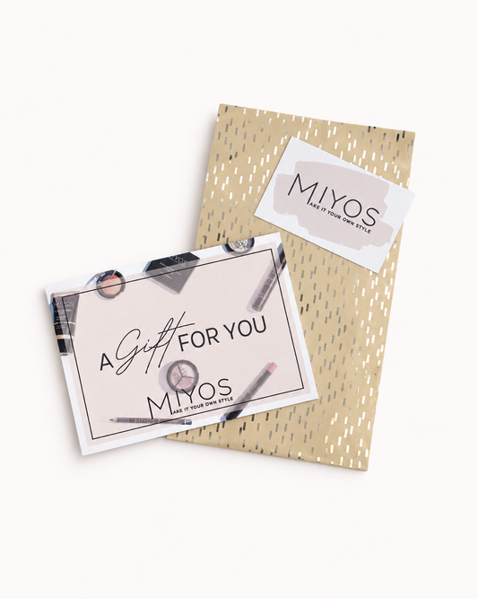 MIYOS cadeaubon voor make-up, producten en workshops